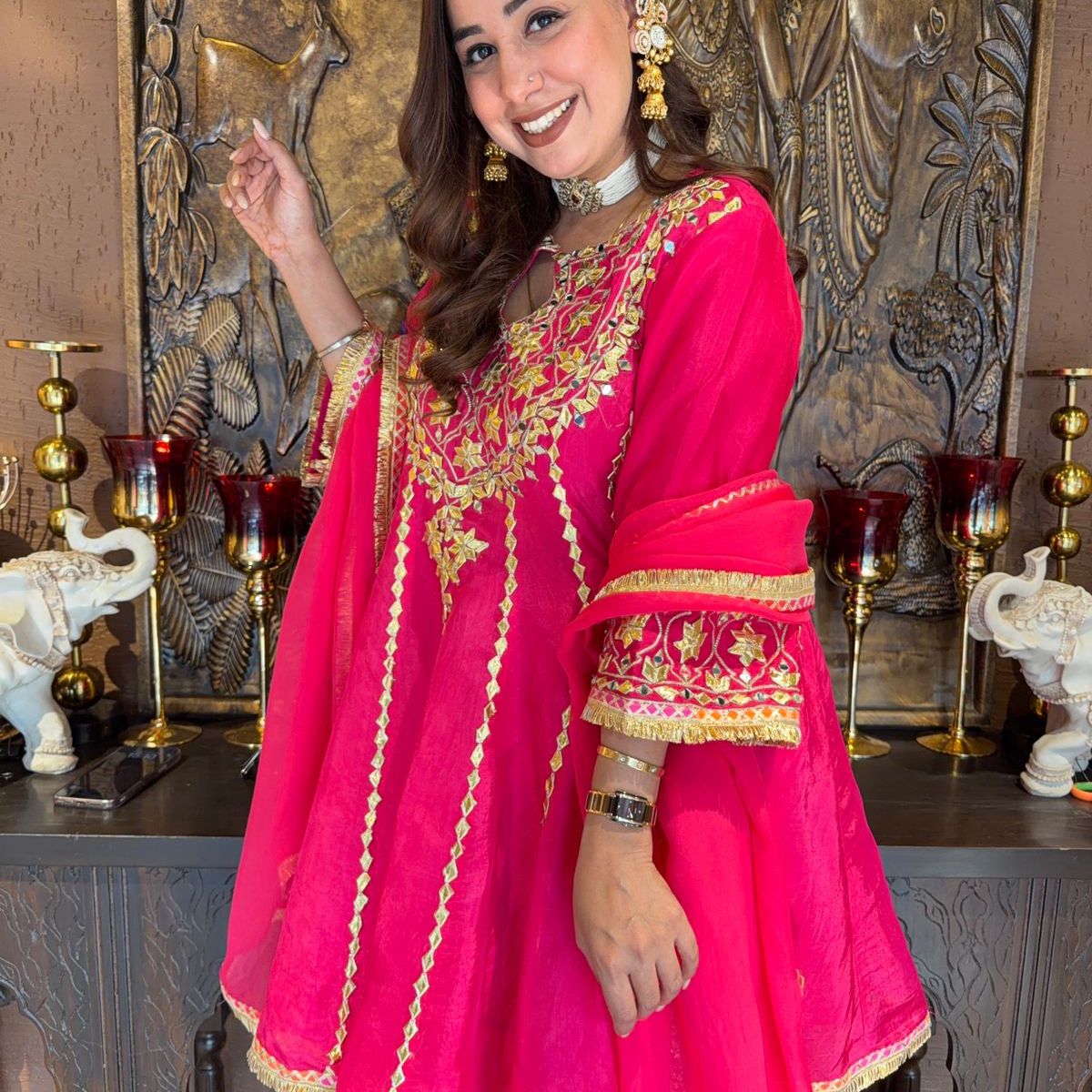 Aisha anarkali set