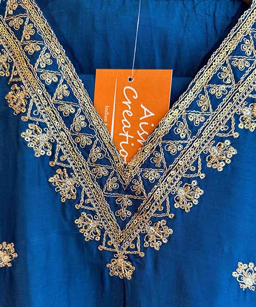 Pure russian silk unstitched shirt with beautiful designer pattern