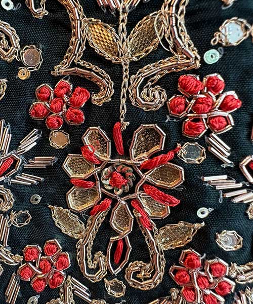 Pure silk Unstitched Full size Shirt  With very beautiful Neckwork