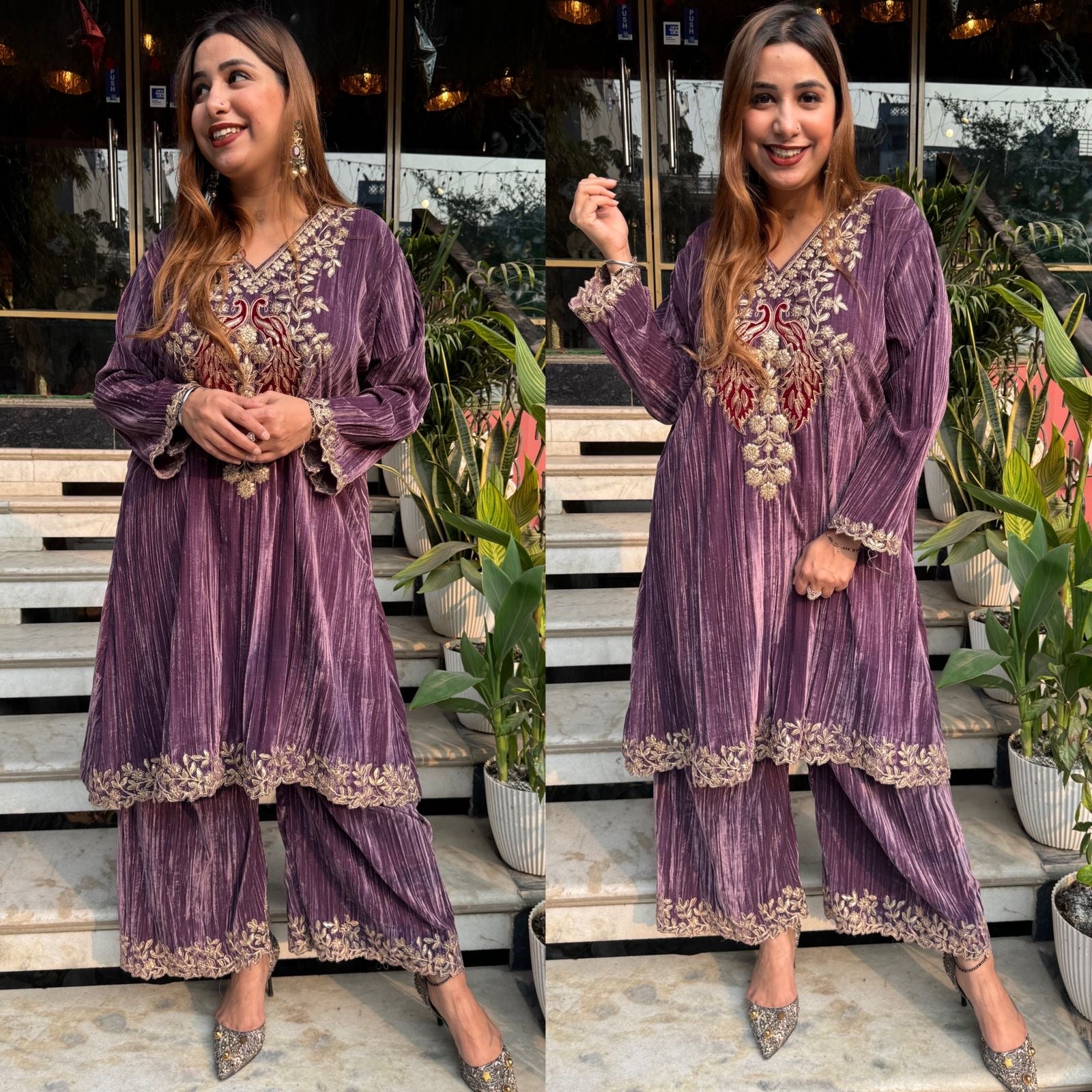 Shop our Latest launch of VELVET COORD SET