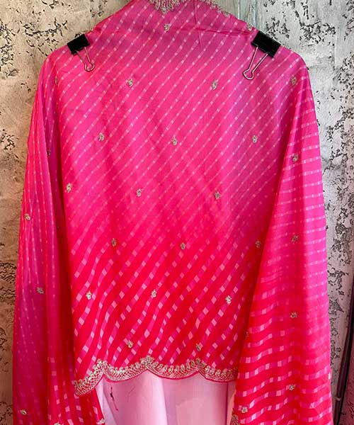 Silk shirt (Powder Pink in colour) Unstitched full size shirt