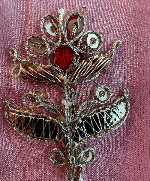 Silk shirt (Powder Pink in colour) Unstitched full size shirt