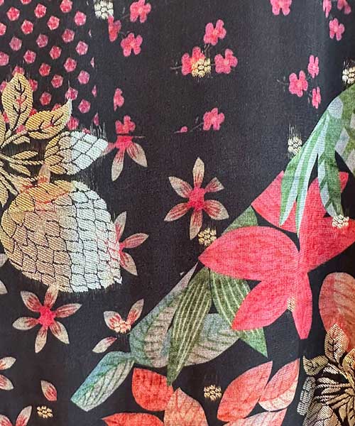 Pure dola silk designer unstitched shirt with beautiful Royal embroidery