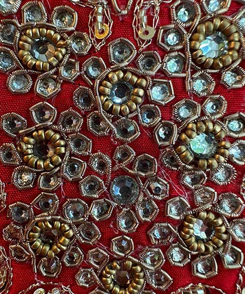 Pure Soft silk Shirt  With original Kundan and zari