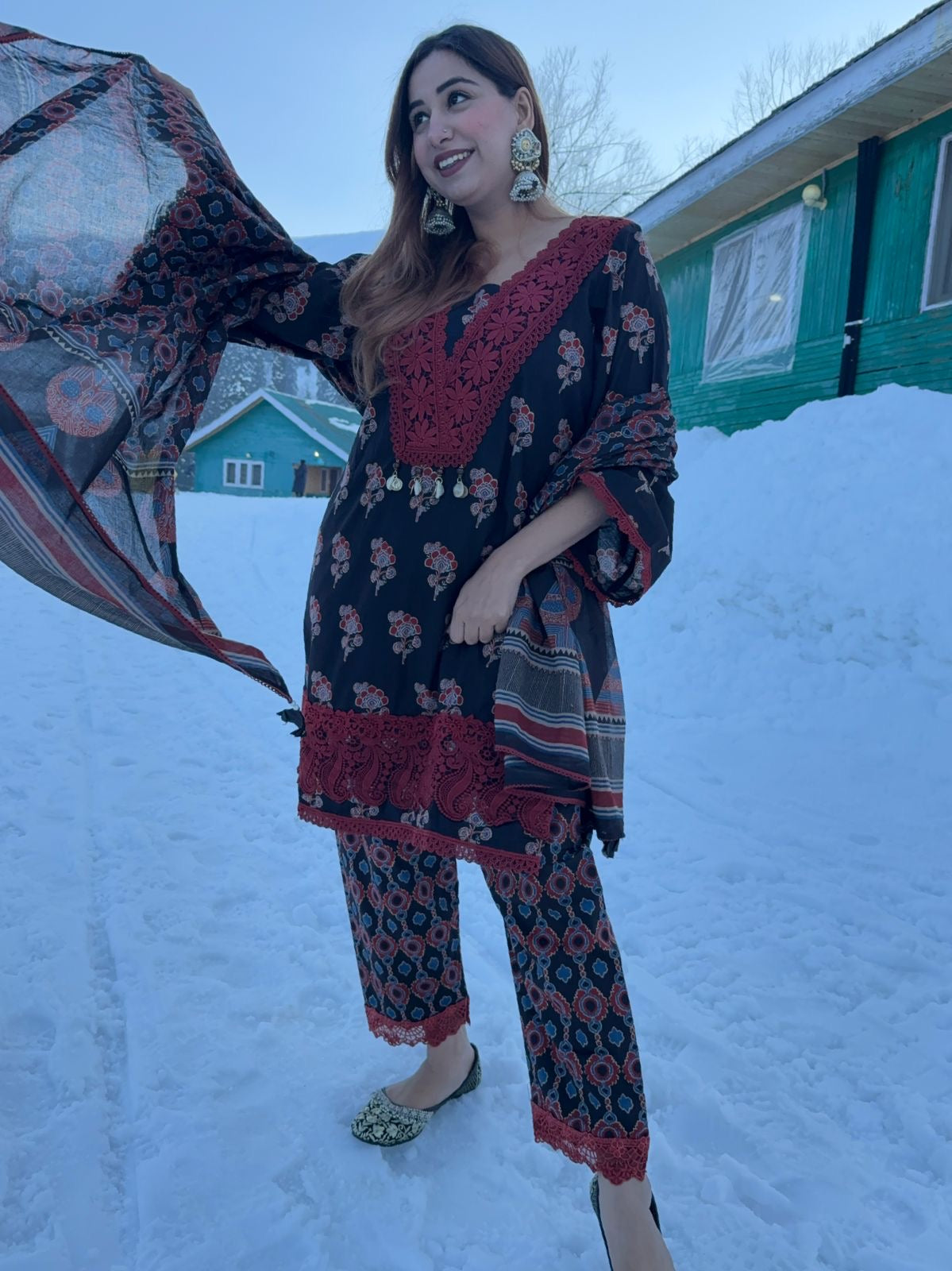 100% Pure organic Cotton suits collection with beautiful Block