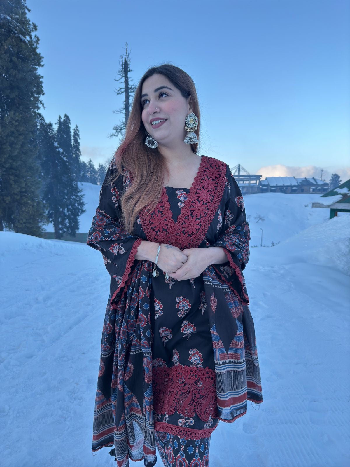 100% Pure organic Cotton suits collection with beautiful Block