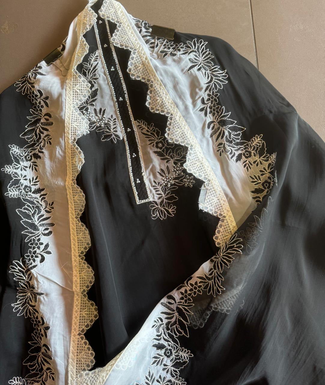 Soft organza Unstitched designer concept shirt with beautiful thread