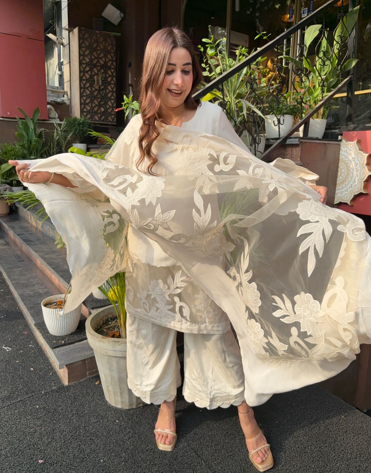 Pure Mul Mul soft cotton muslin unstitched