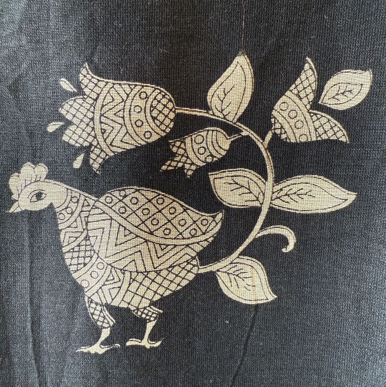 Premium Maheshwari silk unstitched shirt with Kalamkaari