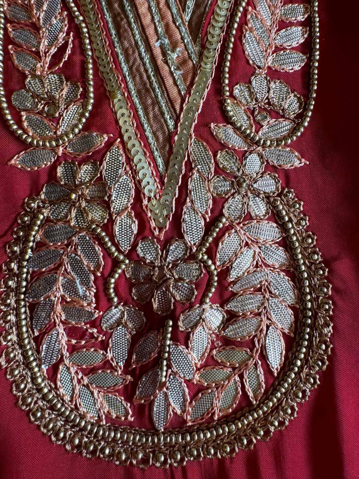 Soft Organza Unstitched Shirt with Beautiful rajwada style