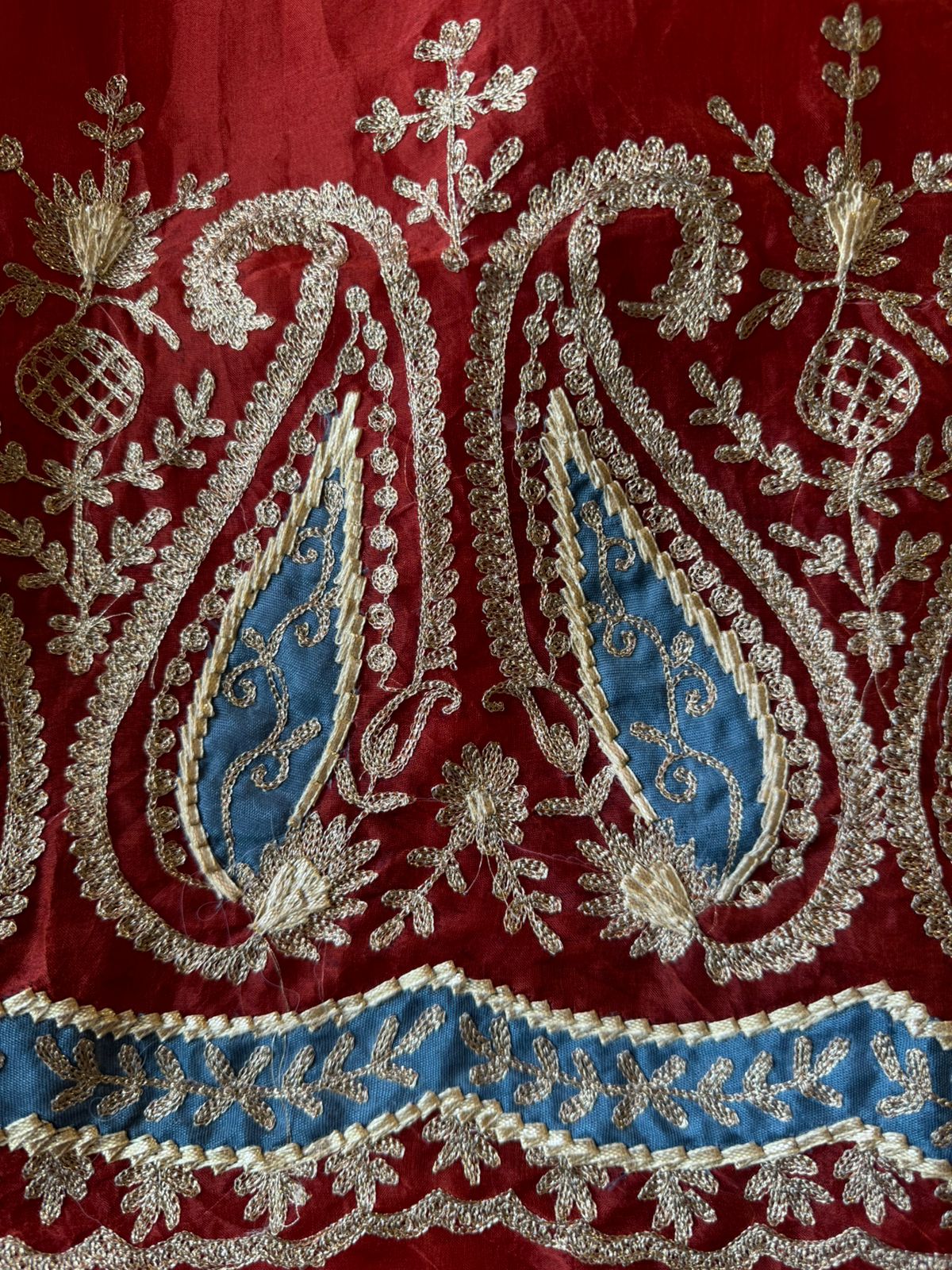 Pure organza Unstitched Kurta