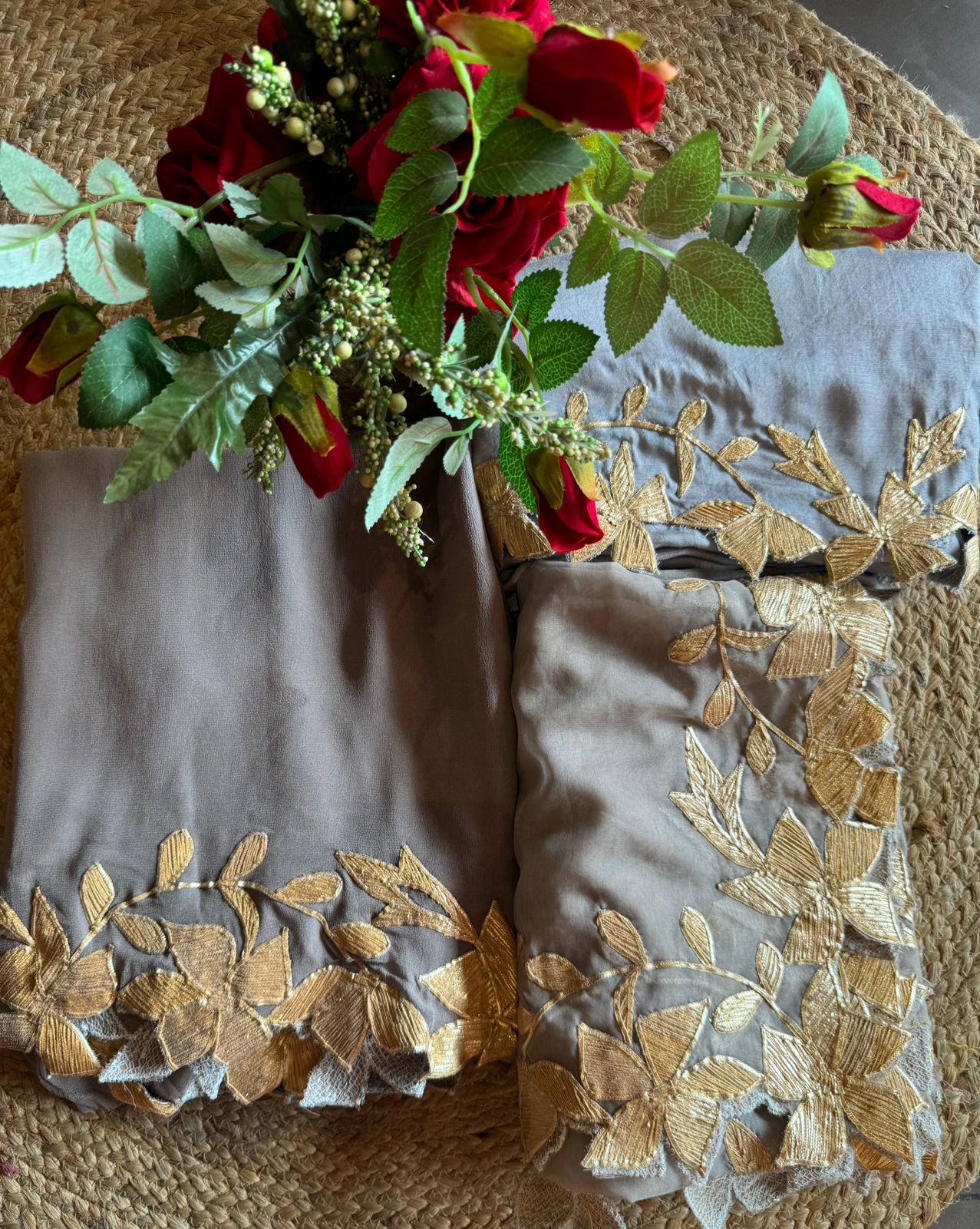 Pure Georgette unstitched Kurta Ombre shaded