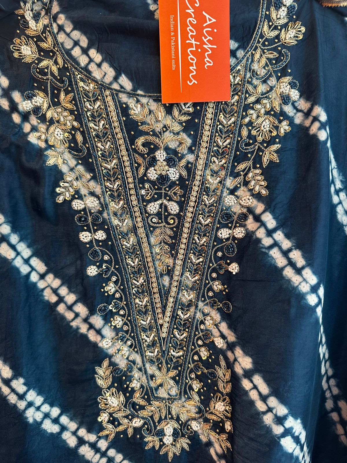 Pure Mulberry Silk Unstitched Tye and dye Bandej Silk Unstitched Shirt