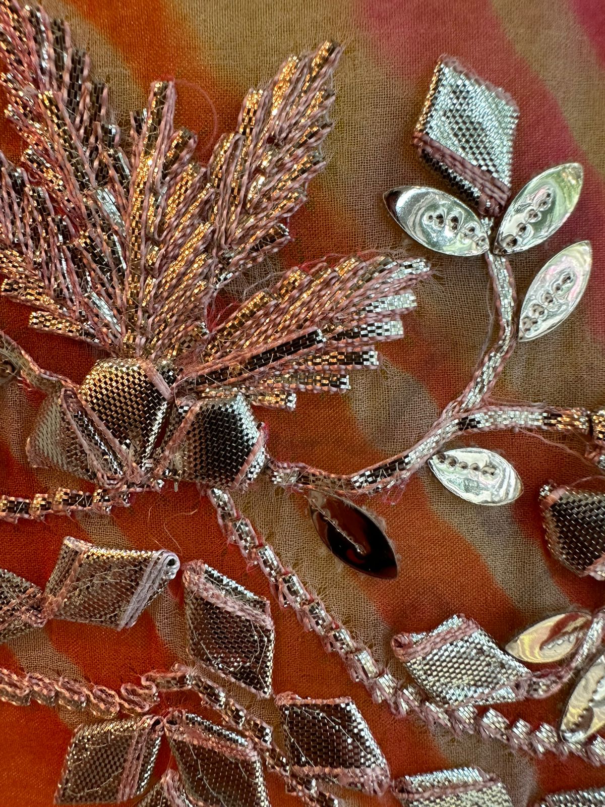 Pure Silk jacquard Unstitched full size shirt