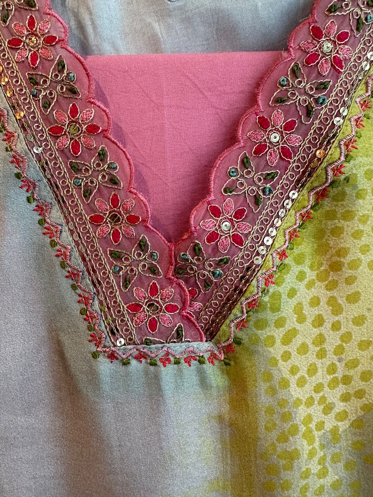 Pure Mulberry Silk Digital printed Suit with pure Mulberry Silk floral Dupatta