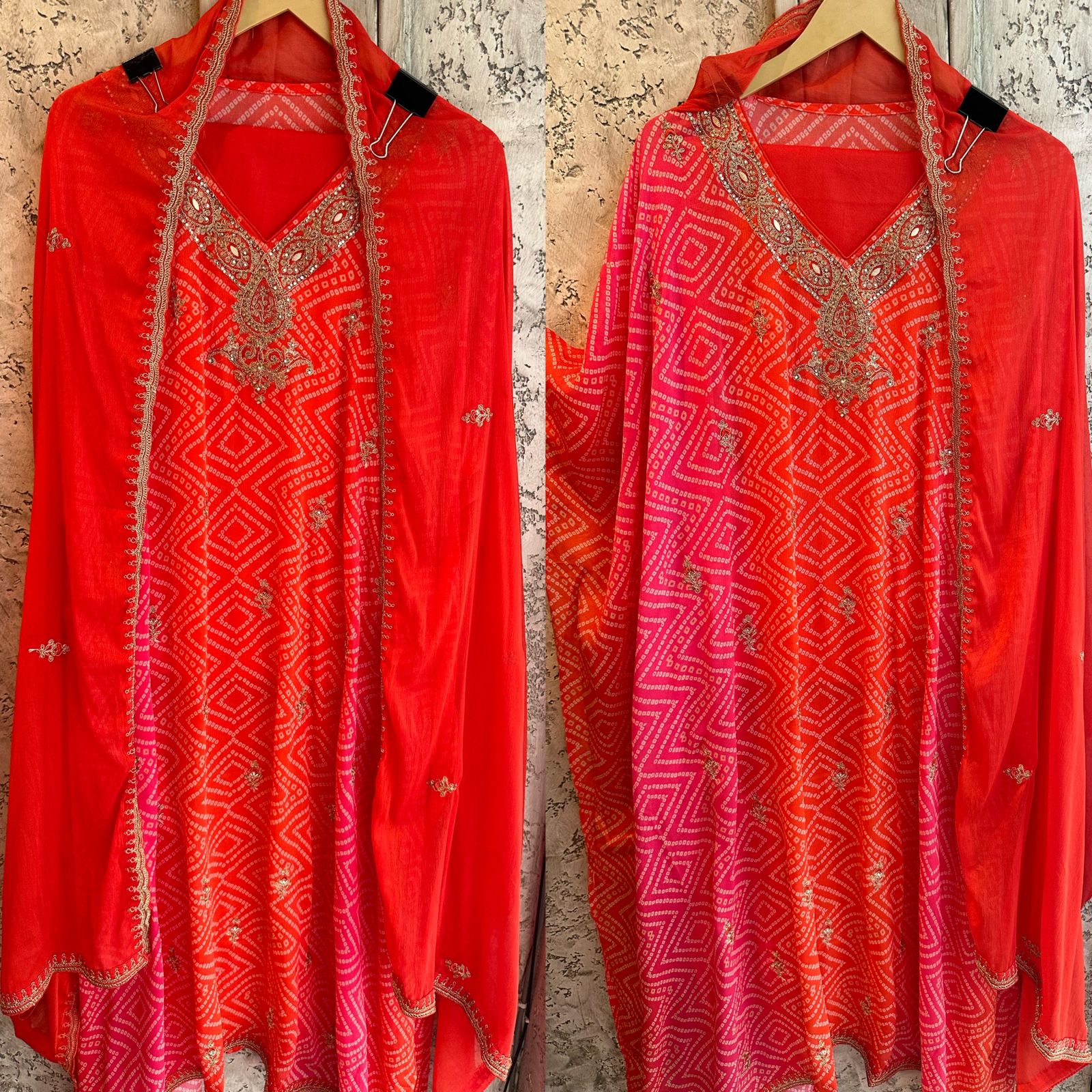 Pure Chinon very bright and nice Digital printed shirt  With very beautiful Dori