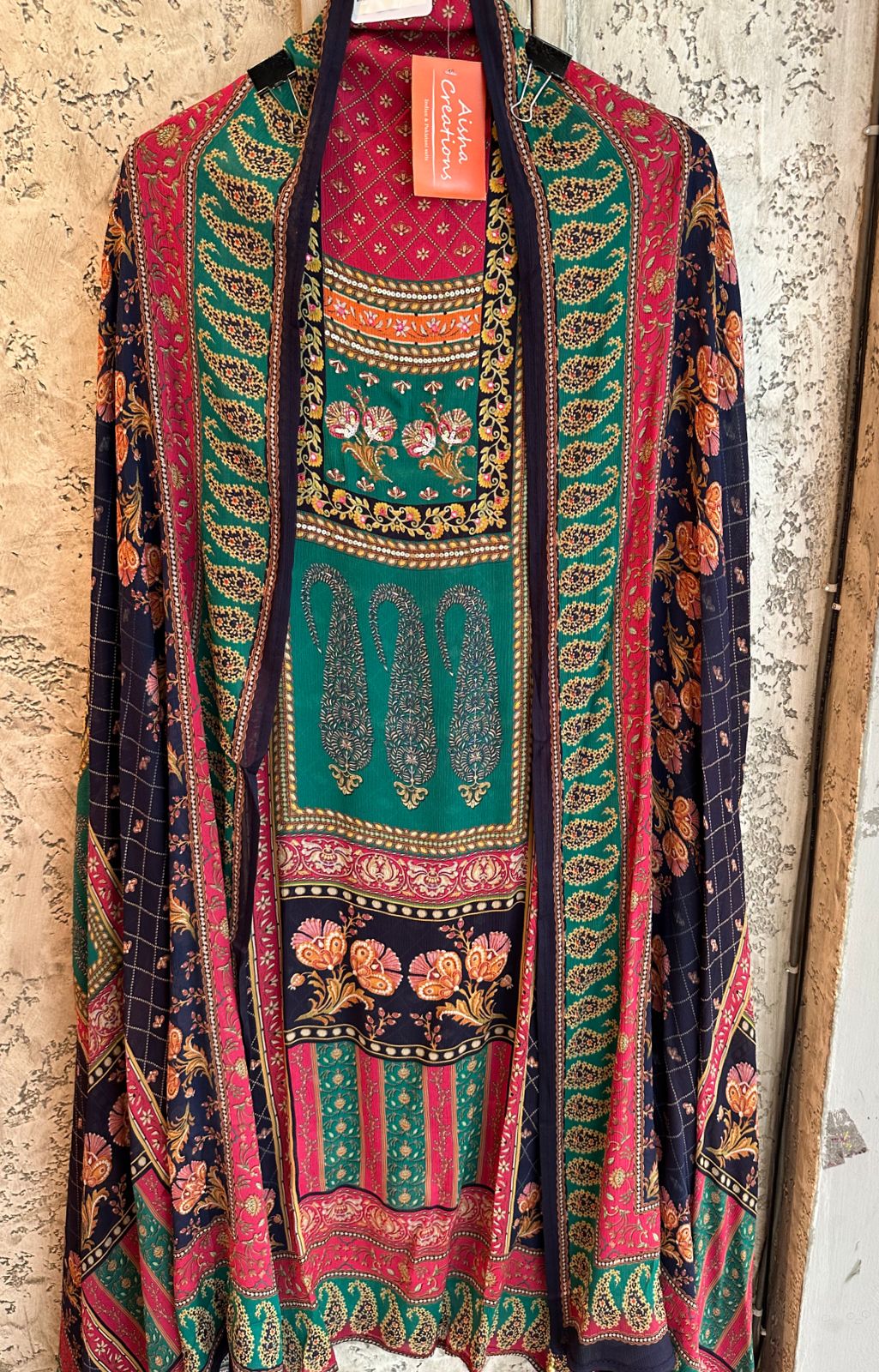 Pure digital Chinon printed suit full size unstitched shirt