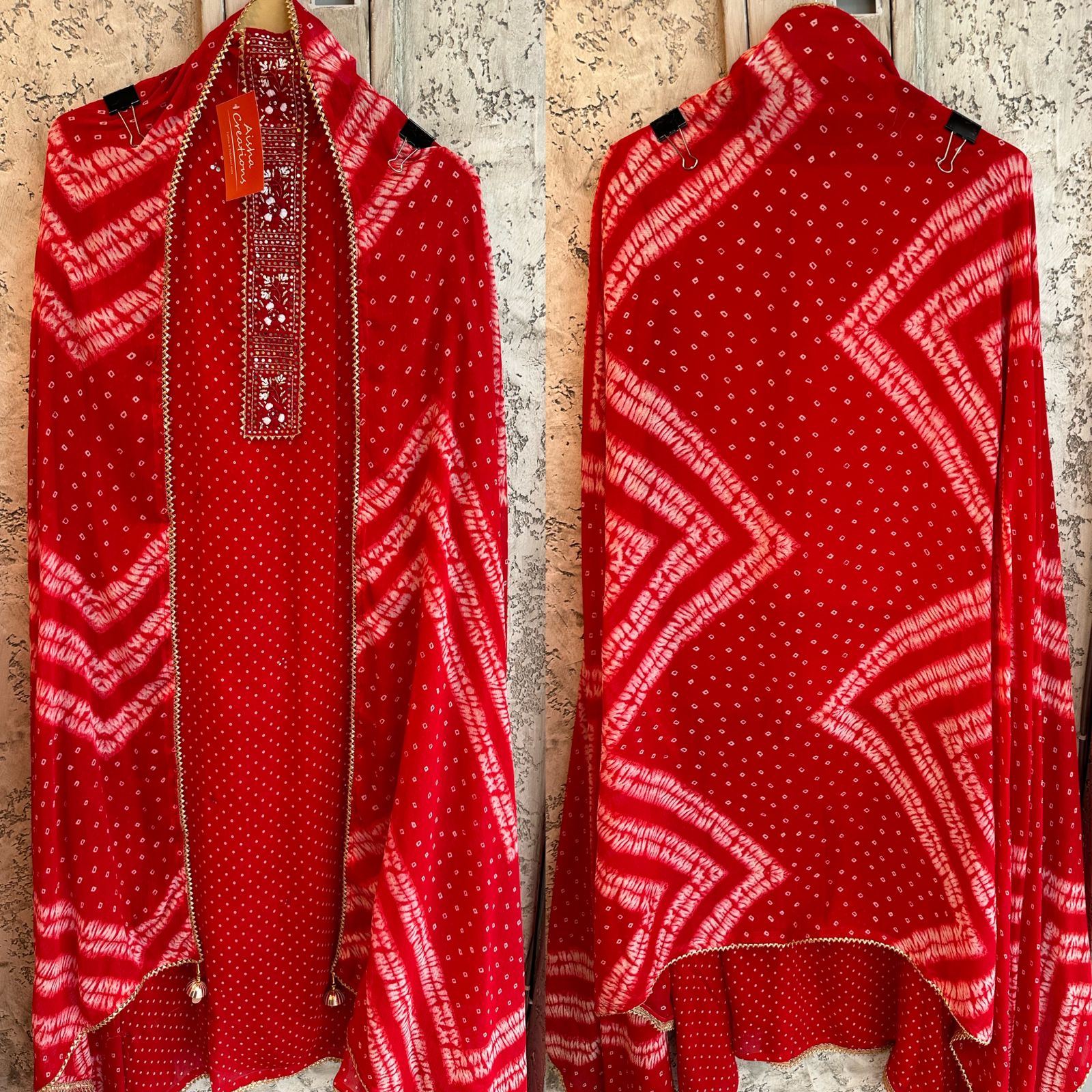 Pure georgette beautiful pakistani patterned shirts