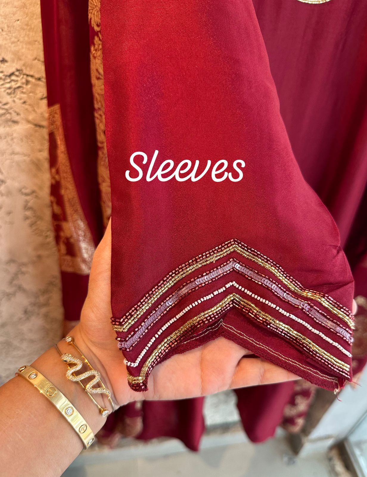 Pure Russian silk unstitched shirt Semi stitched with sleeves