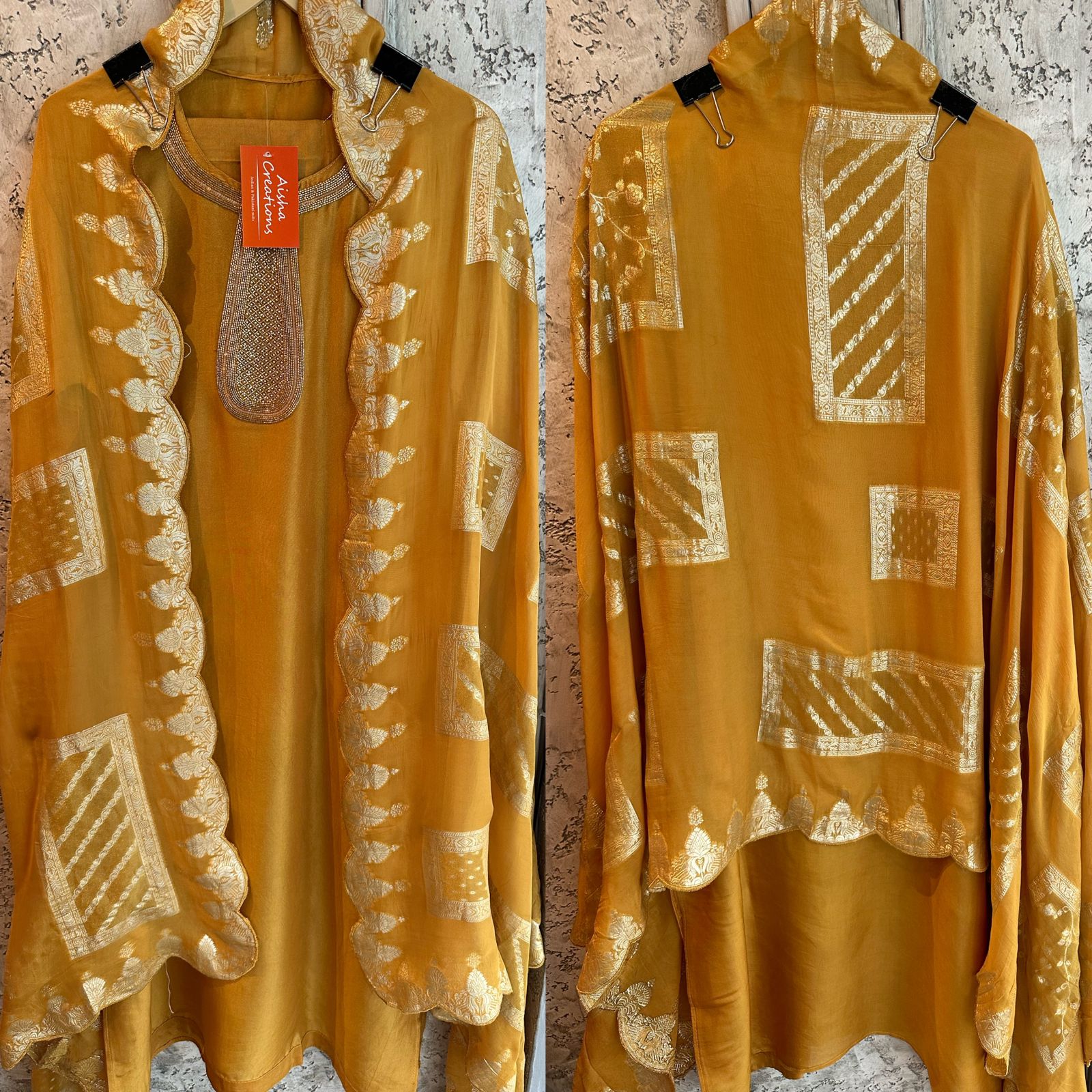 Pure Russian silk unstitched shirt Semi stitched