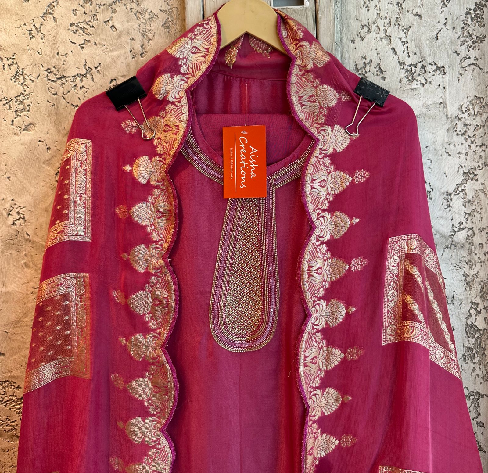 Pure Russian silk unstitched shirt Semi stitched with sleeves made