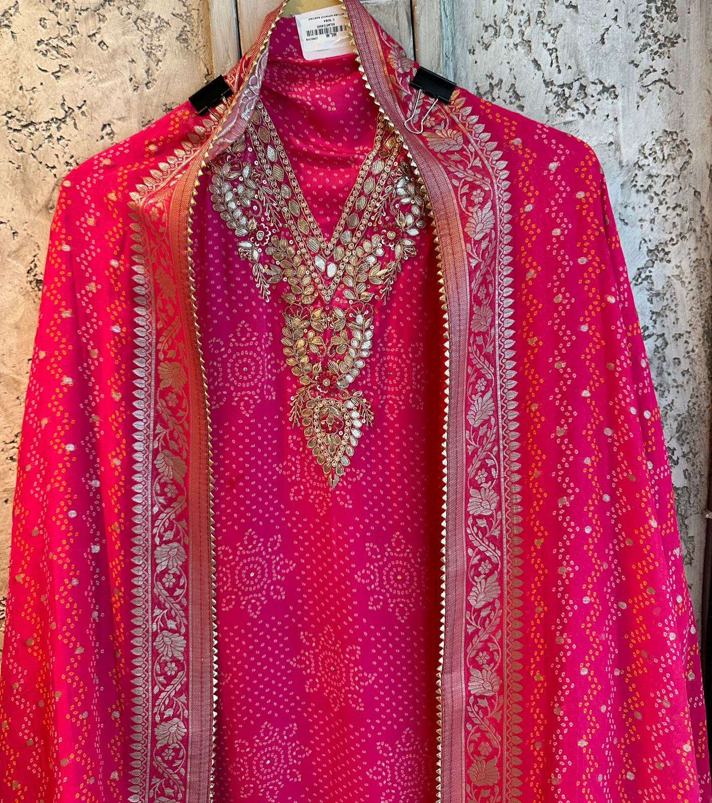 Pure Bandej satin silk unstitched full size shirts