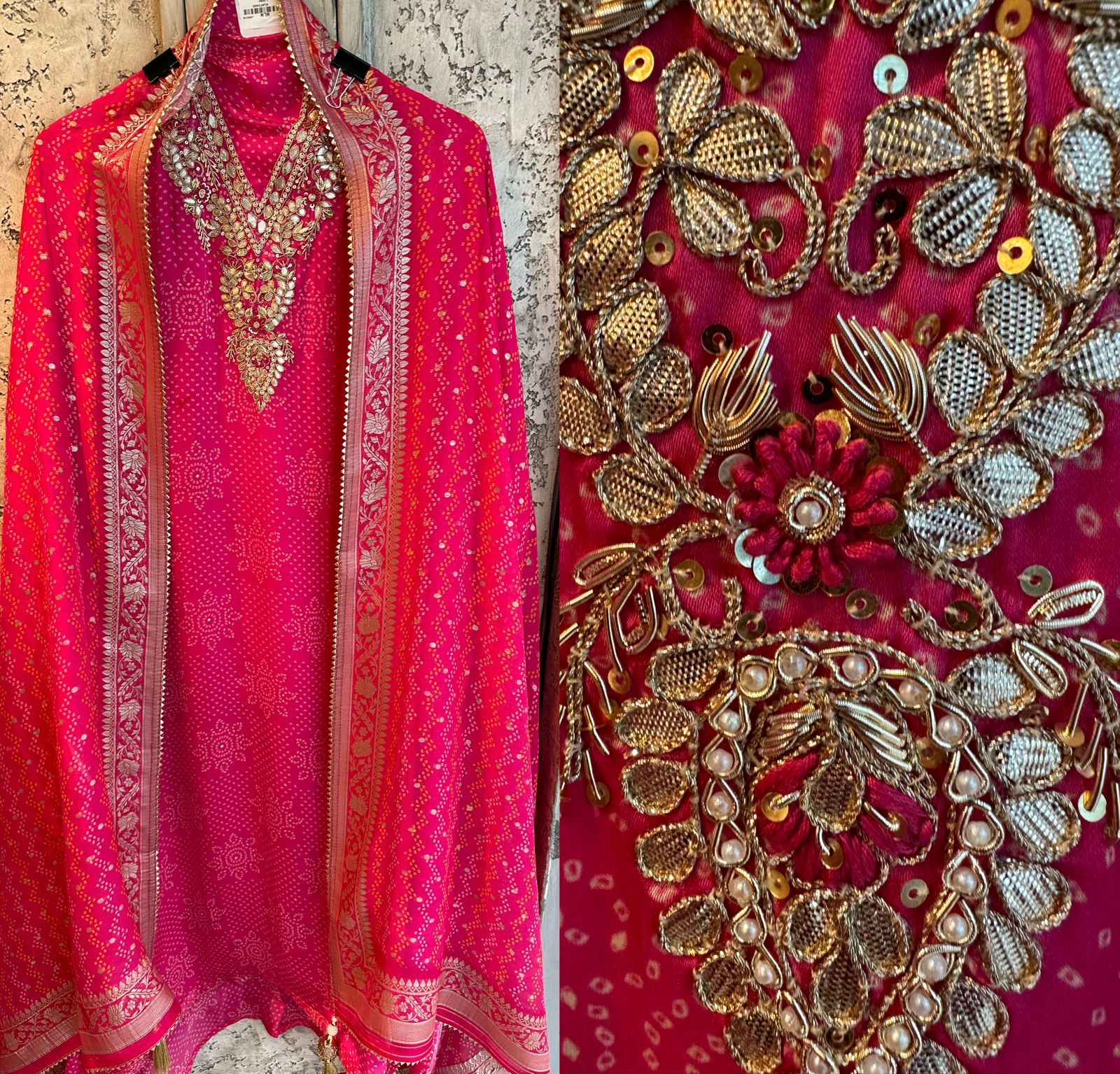 Pure Bandej satin silk unstitched full size shirts