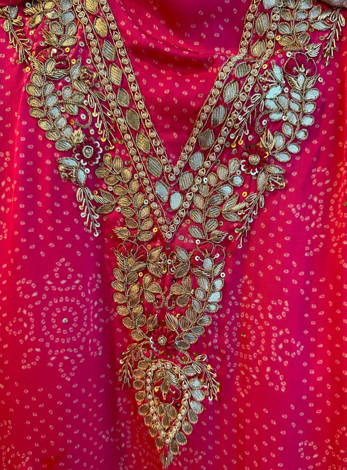 Pure Bandej satin silk unstitched full size shirts