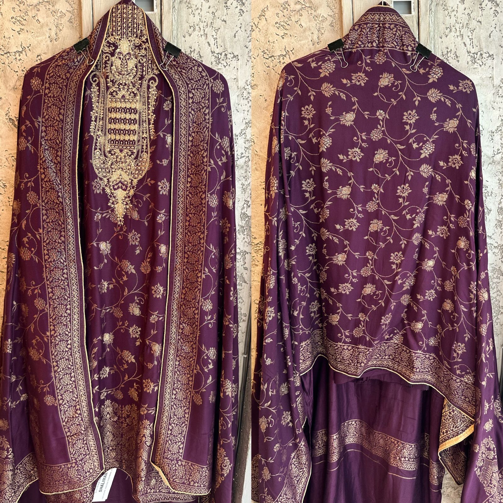 Very warm and soft pashmina unstitched shirt fully weaved