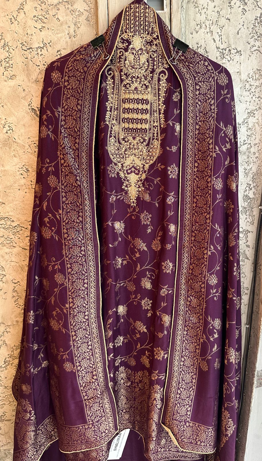 Very warm and soft pashmina unstitched shirt fully weaved