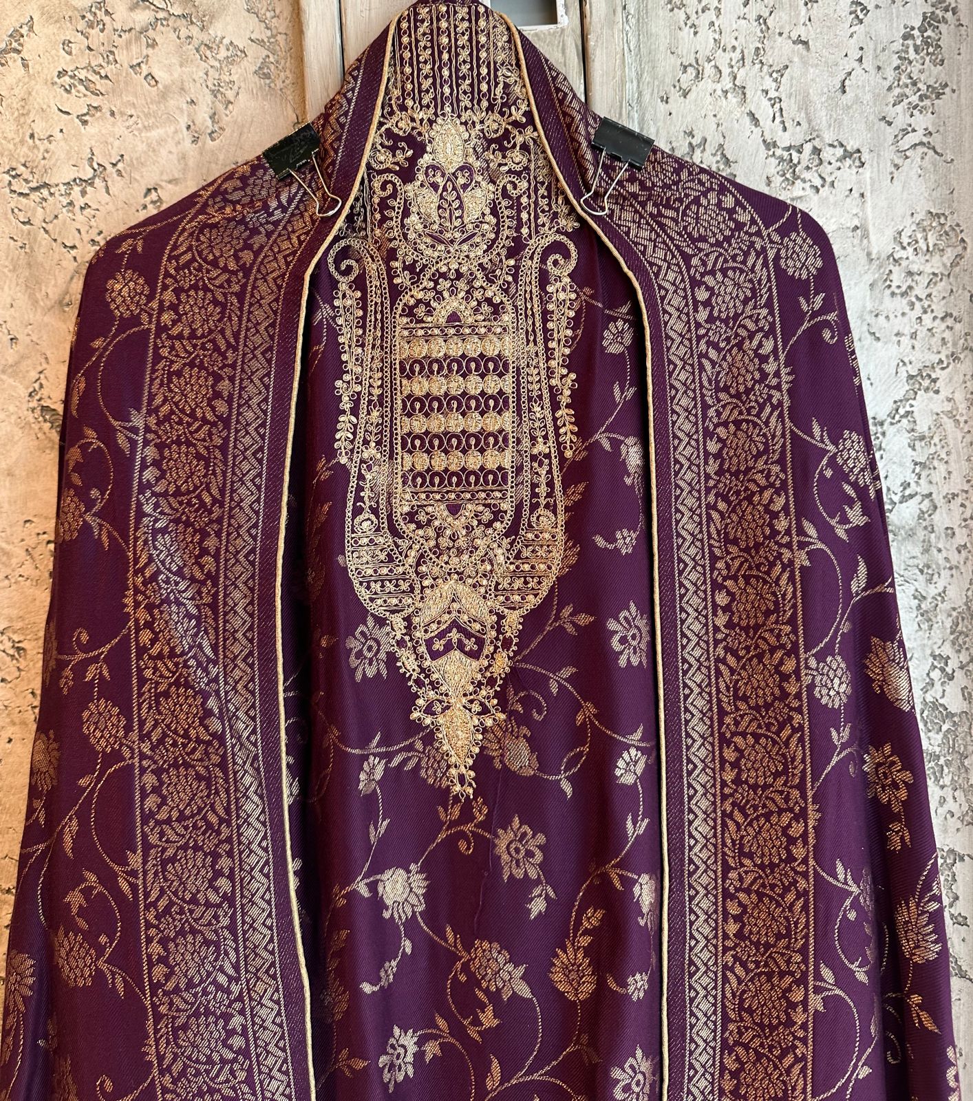 Very warm and soft pashmina unstitched shirt fully weaved