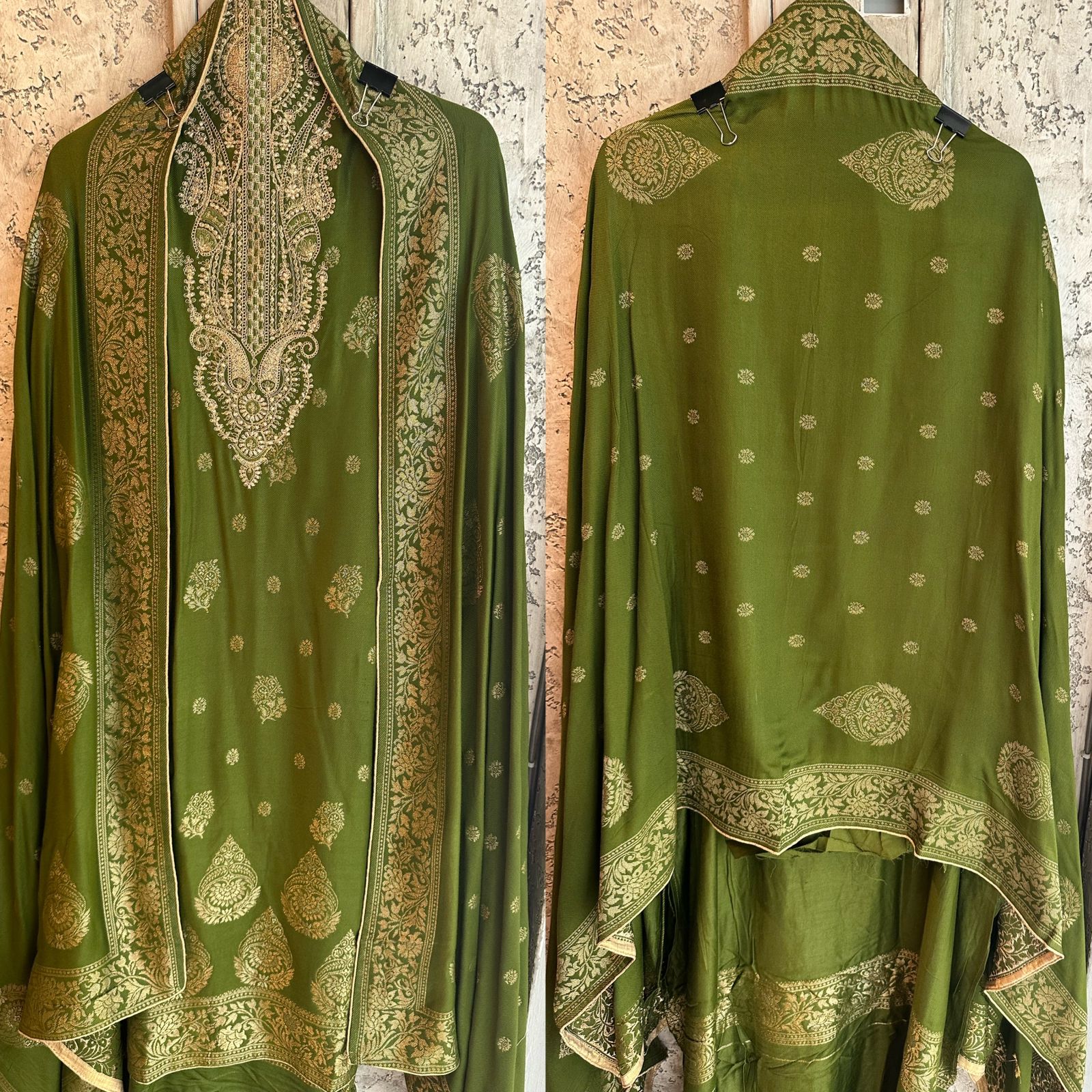 Very warm and soft pashmina unstitched shirt fully weaved