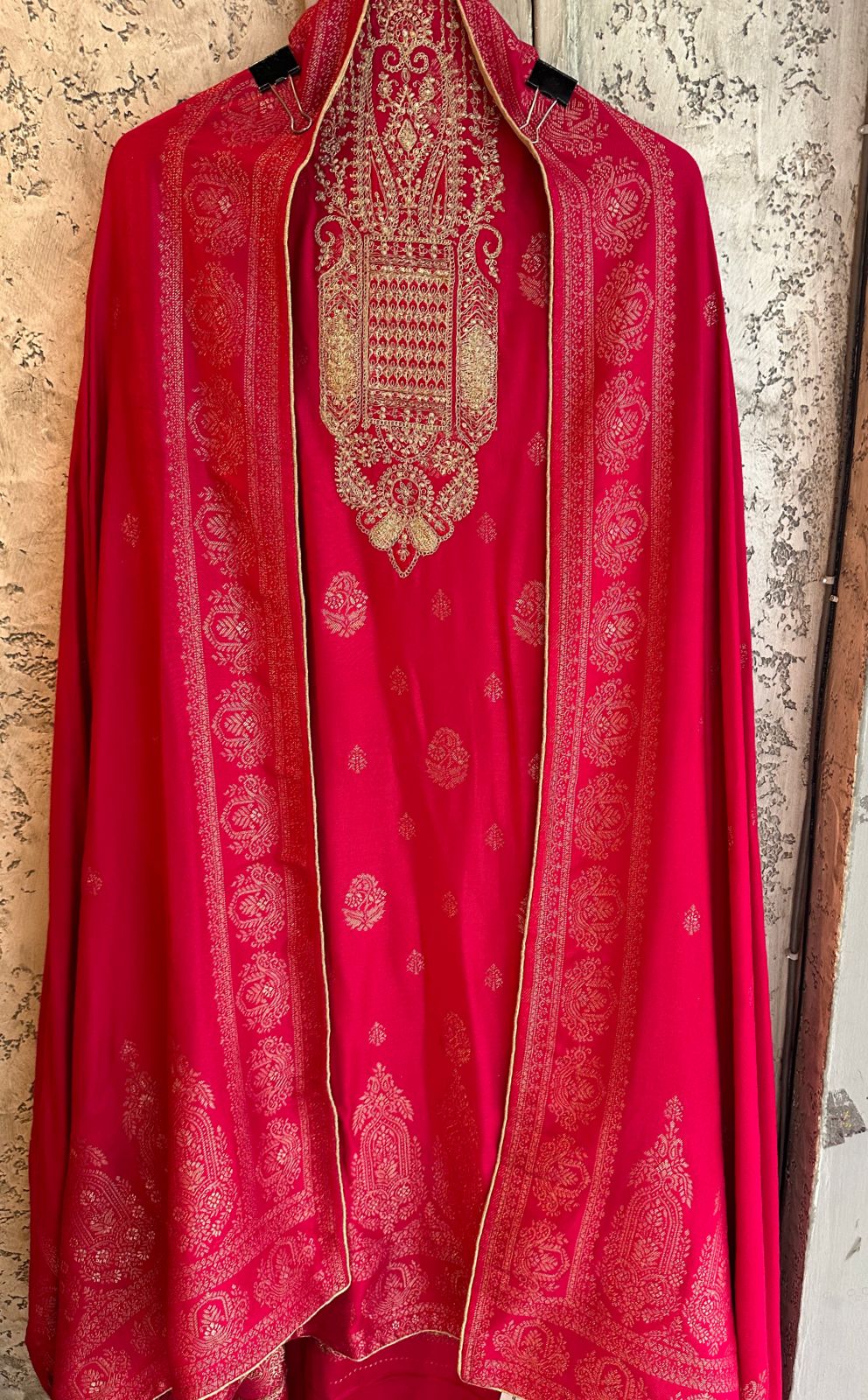 Very warm and soft pashmina unstitched shirt fully weaved