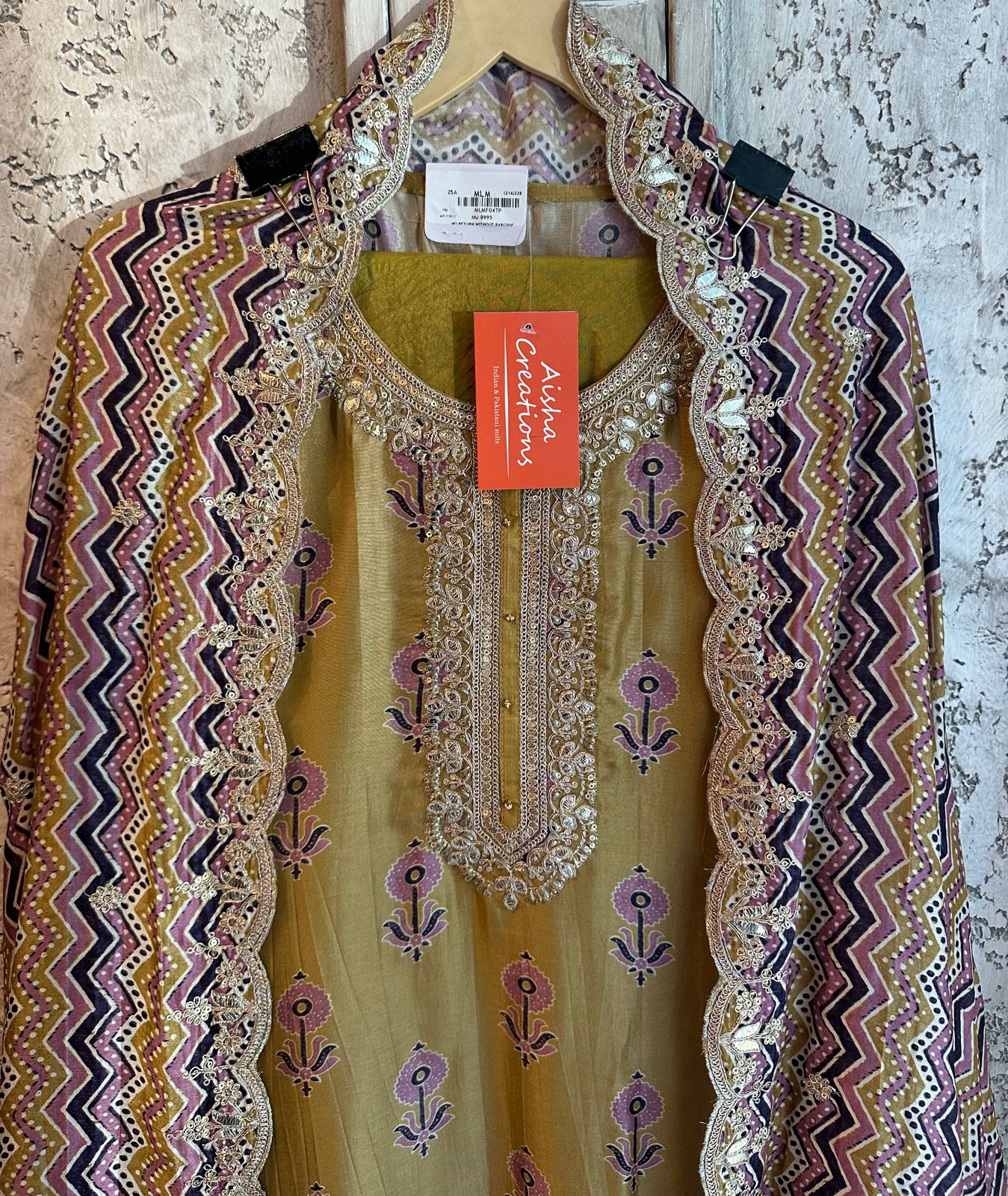 Very soft digital printed shirt with very nice and subtle print with Beautiful neckwork
