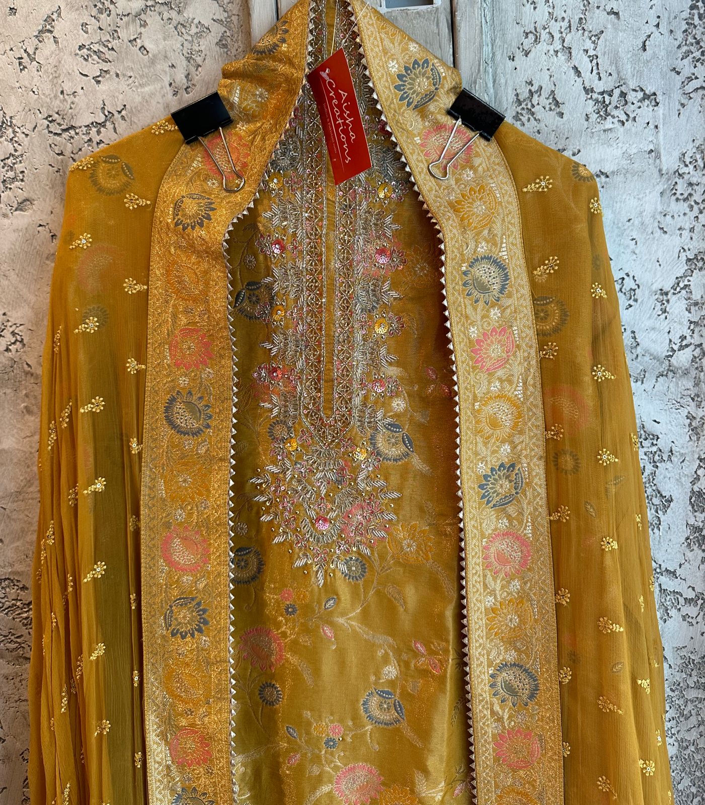 Very gorgeous Neckwork done from original Nalki and sequence work