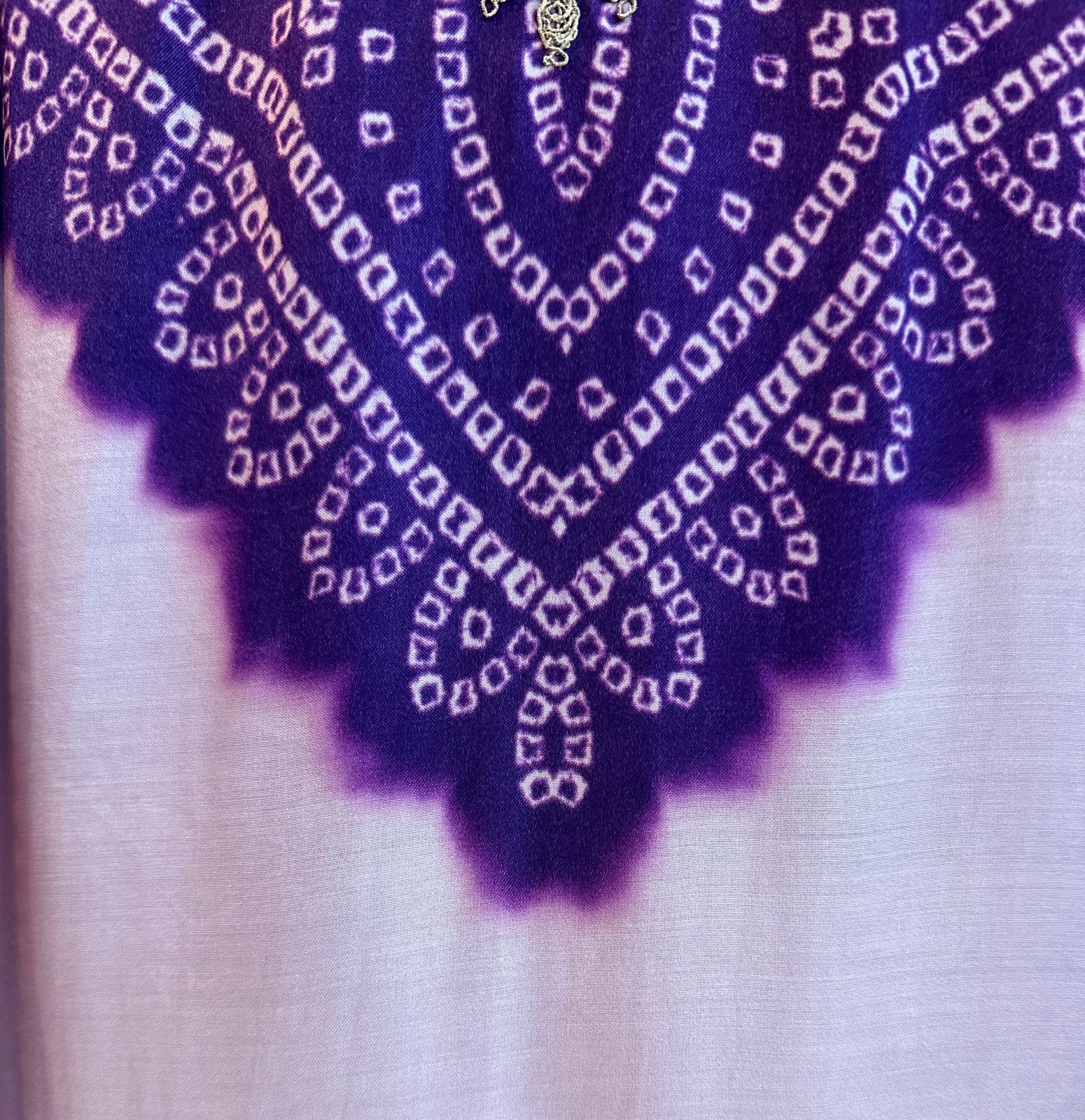 Pure GAJJI silk Unstitched full size Suit with very gorgeous Dori work on the neckline