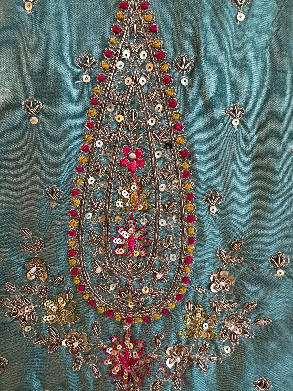 Pure Mulberry silk shirt Yellow in colour with designer neckline