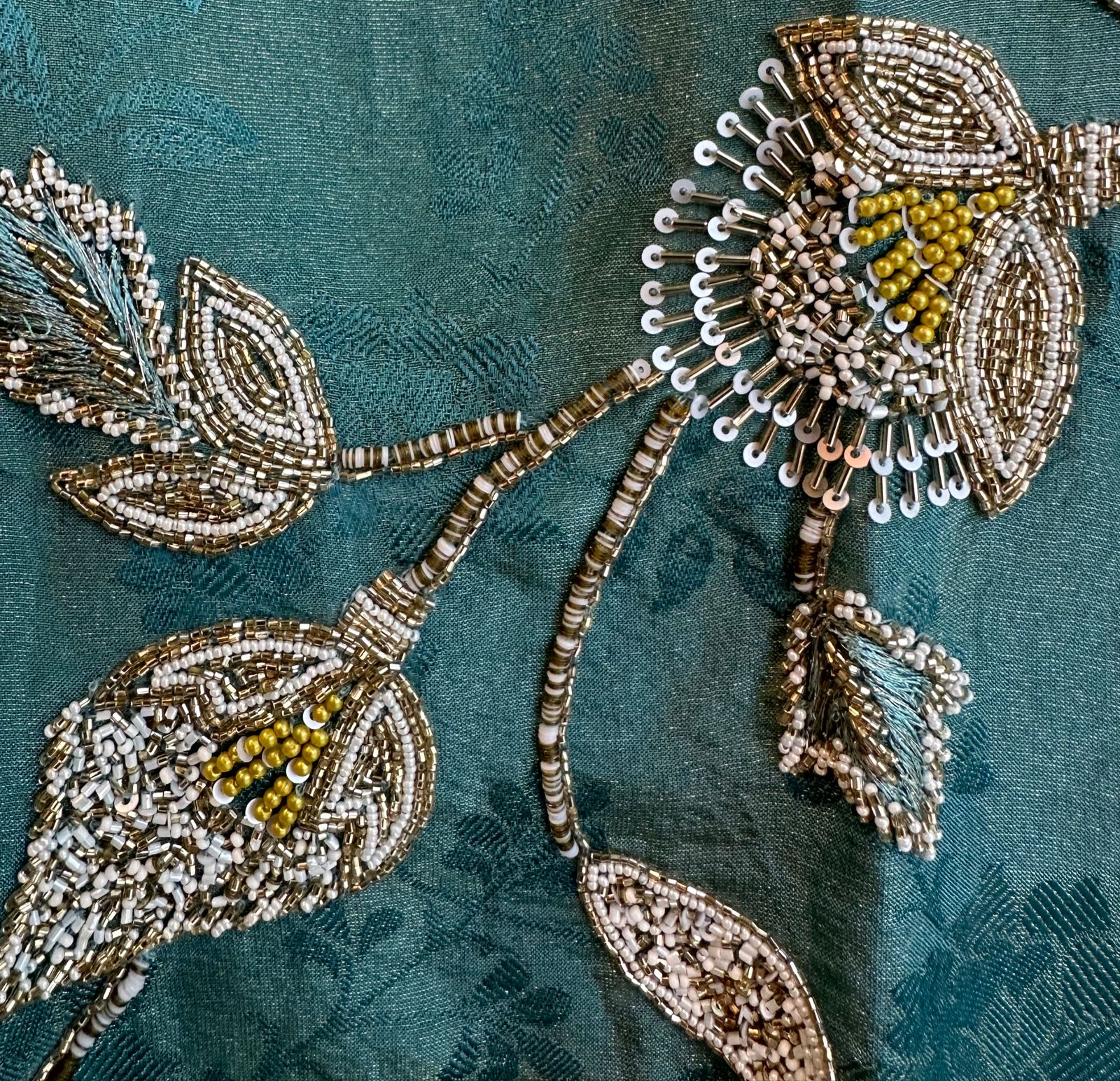 Beautiful self weaved Shirts on soft silk fabric with handwork Patti on the neck