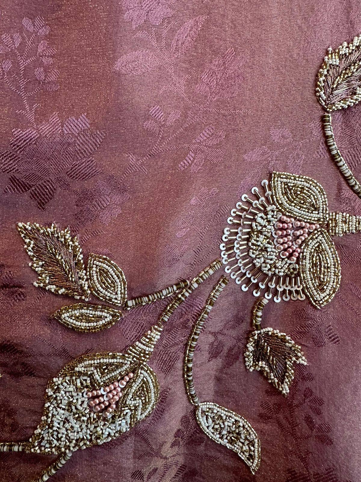 Beautiful self weaved Shirts on soft silk fabric with handwork Patti on the neck