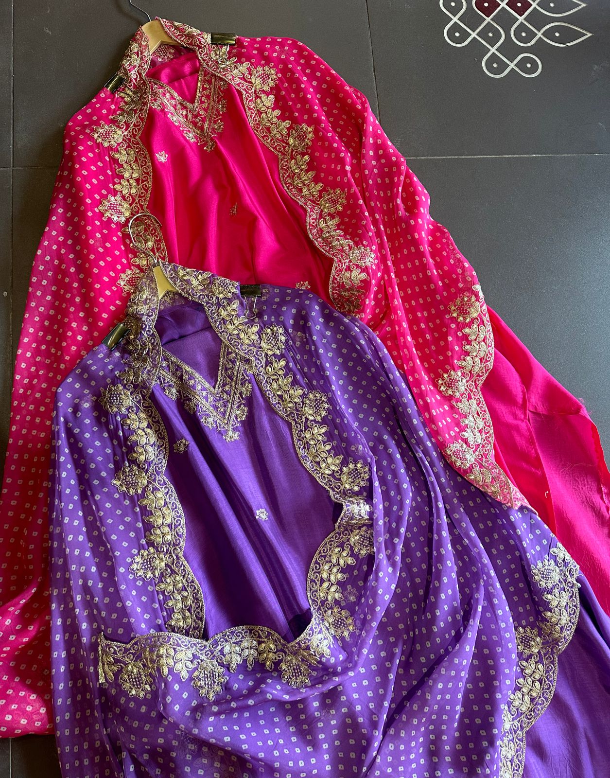 Pure russian silk unstitched shirt with beautiful designer pattern plus zari sequence embroidery