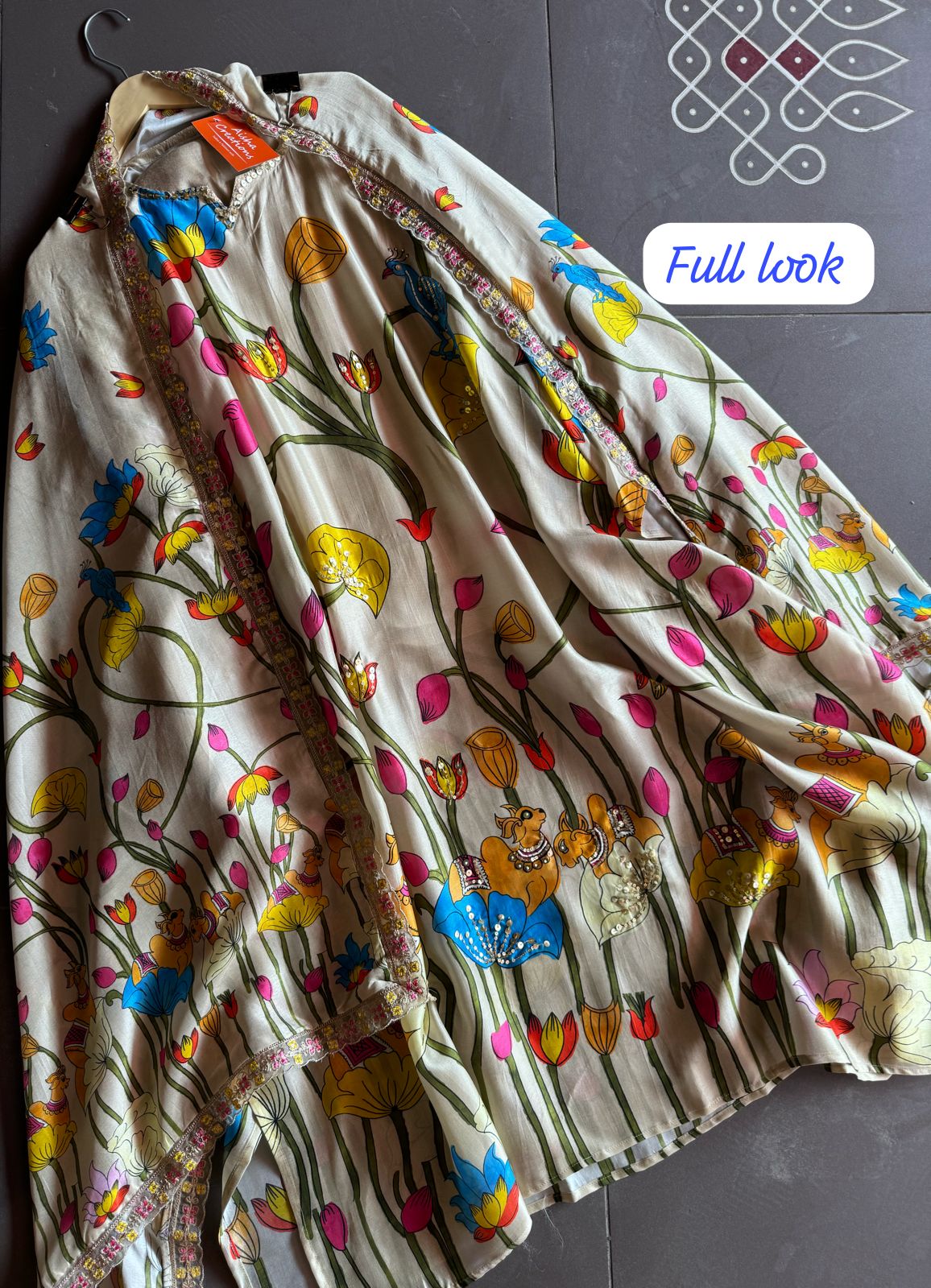 Pure digital printed shirt Very high quality printing with handwork highlights