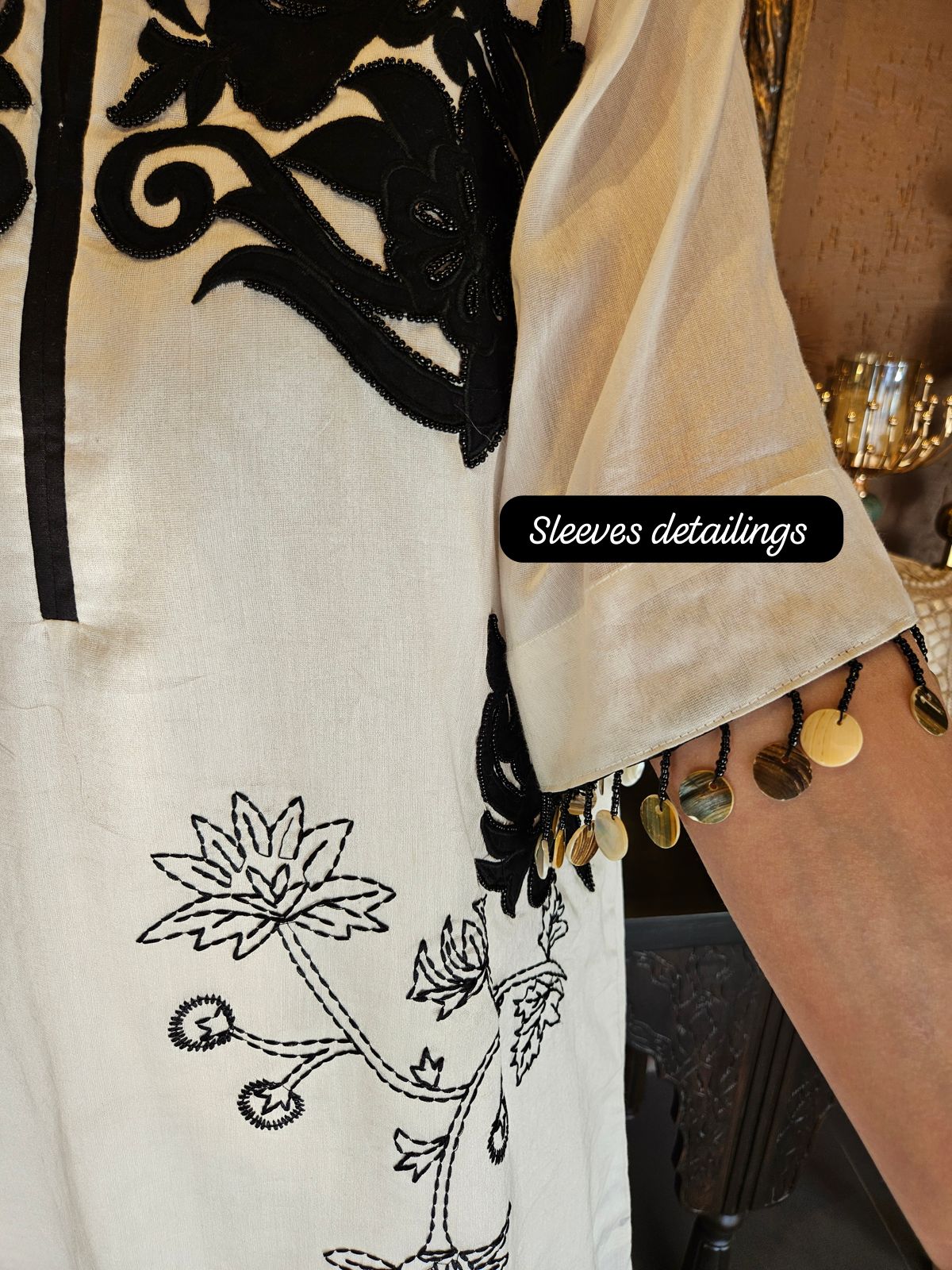 Pure chanderi silk very smart and designer Coord set with patchwork done