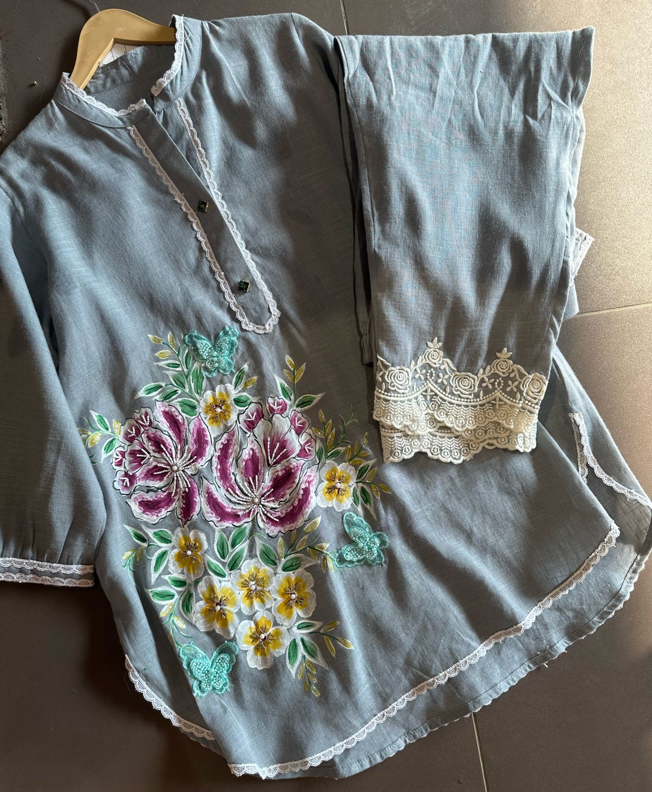 Denim cotton Coord set very comfortable yet Smart