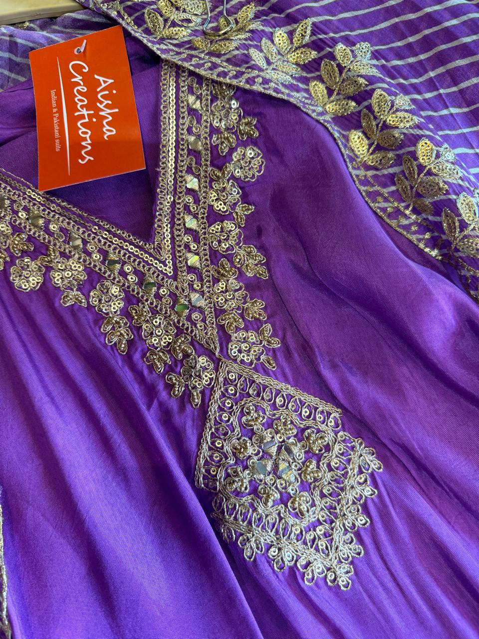 Pure russian silk unstitched shirt with beautiful designer