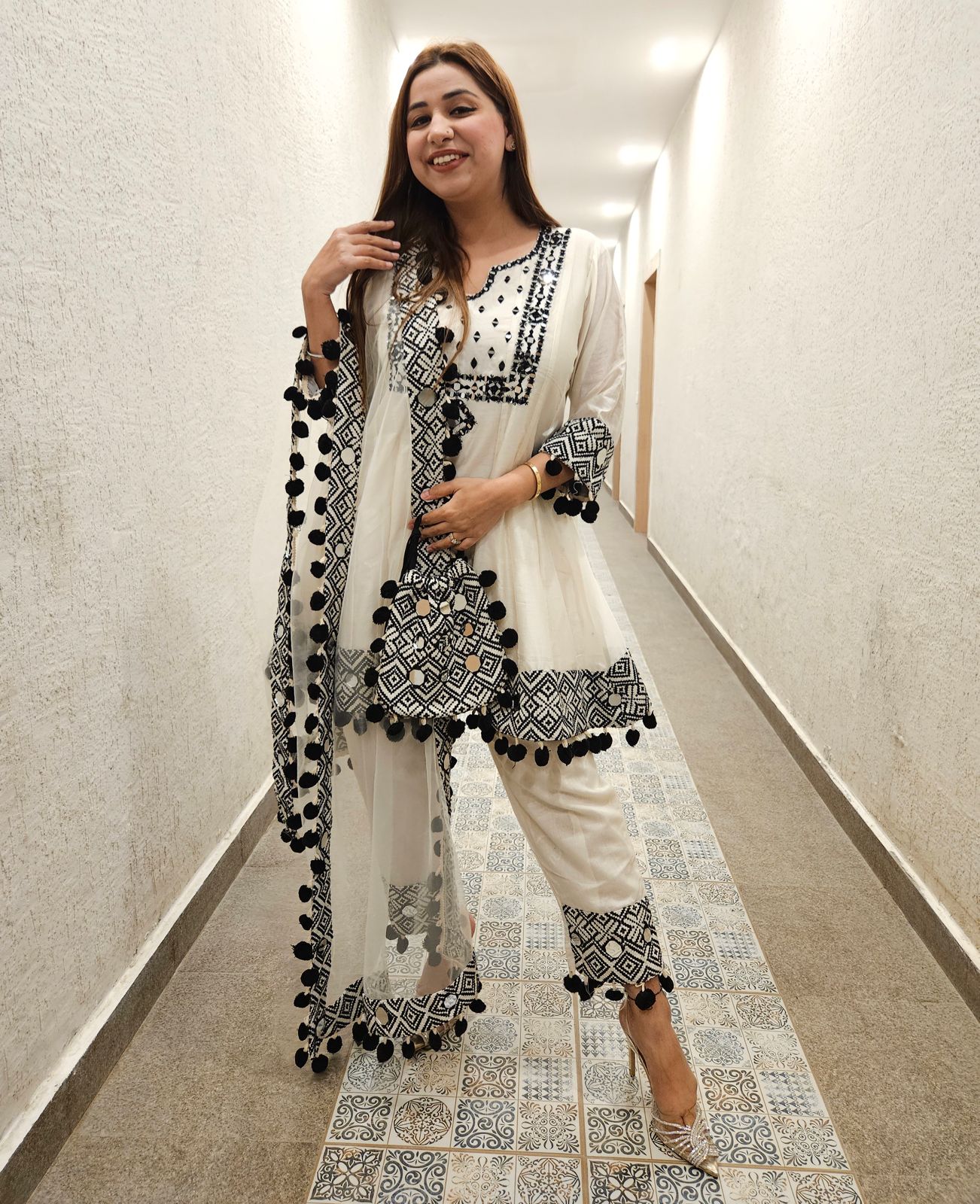 Pure soft silk chanderi shirt