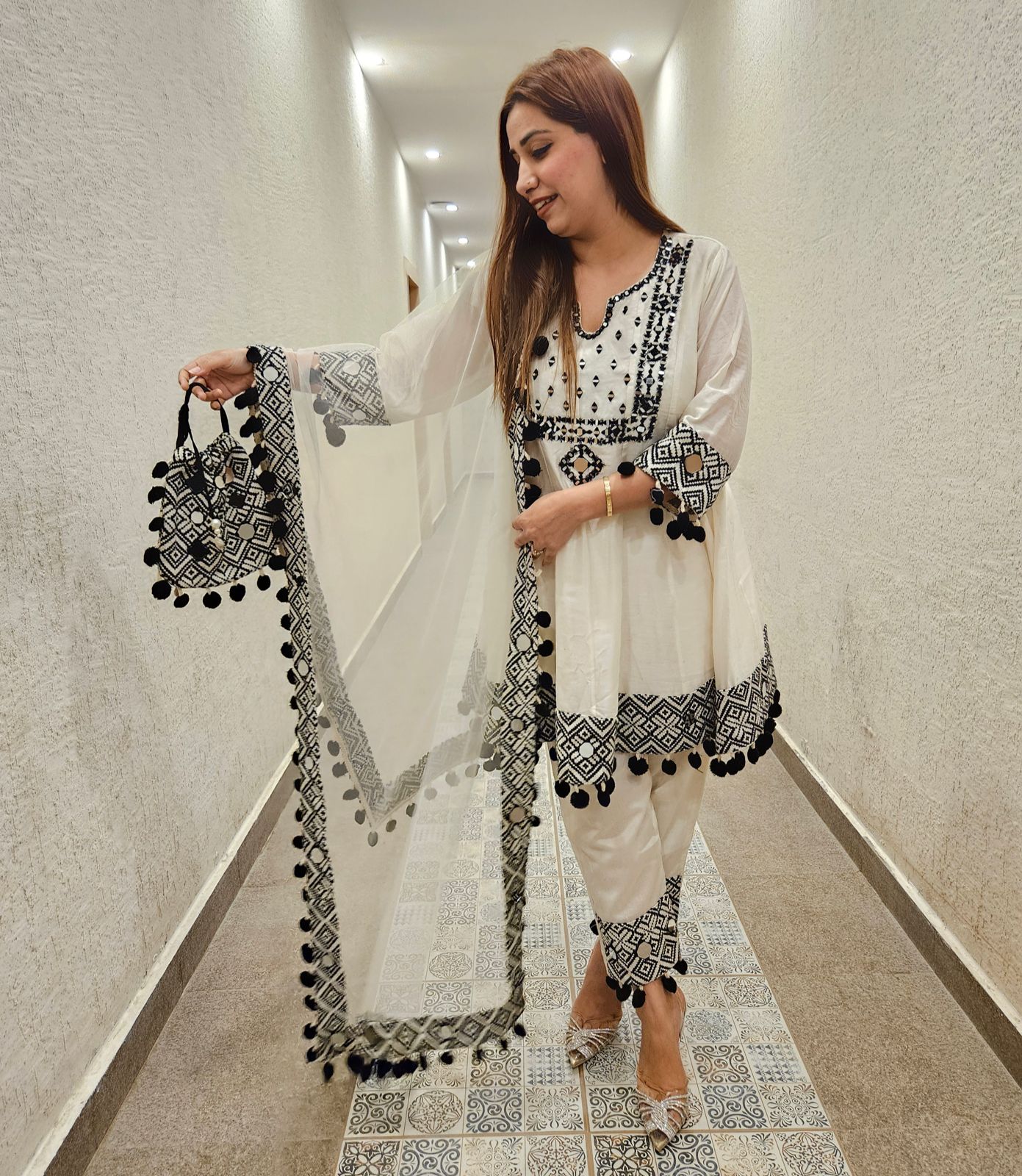 Pure soft silk chanderi shirt