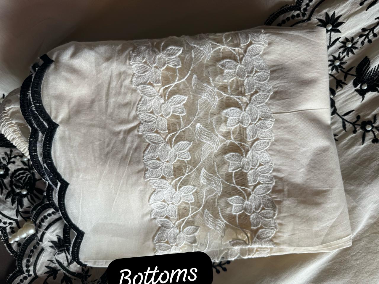 Pure cotton stitched shirt with a combination of hand and machine embroidery