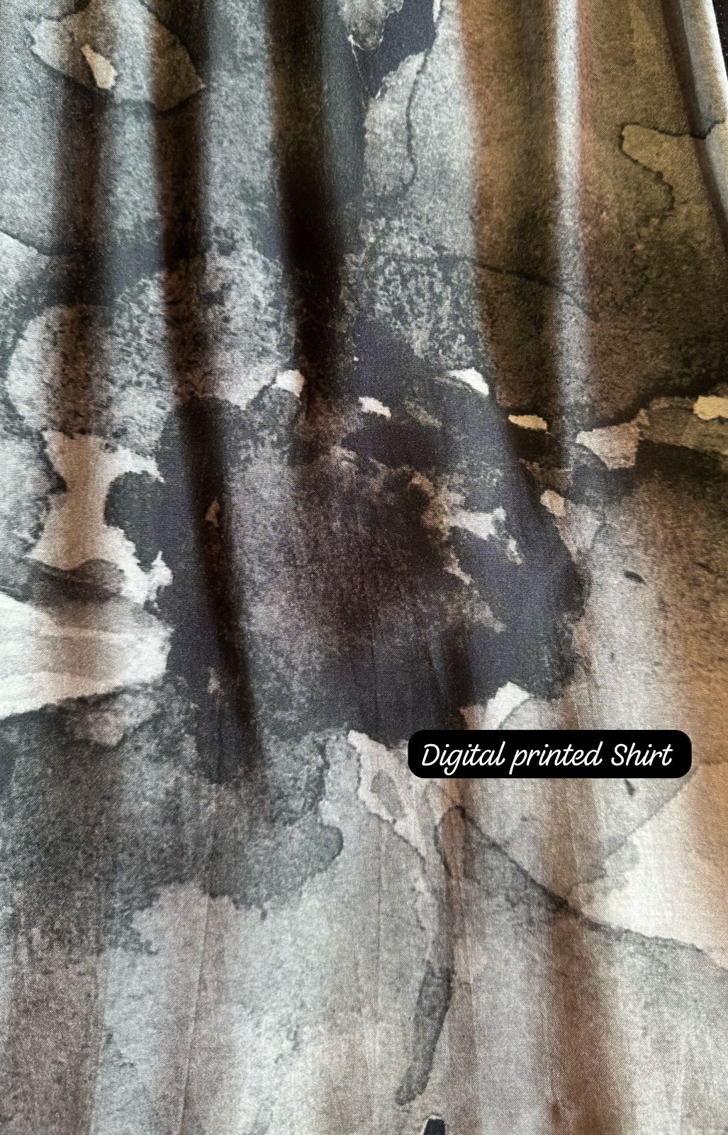 Pure soft muslin shirt with threadwork on the shirt