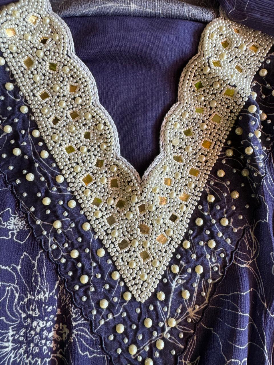 Pure digital printed chinon suits