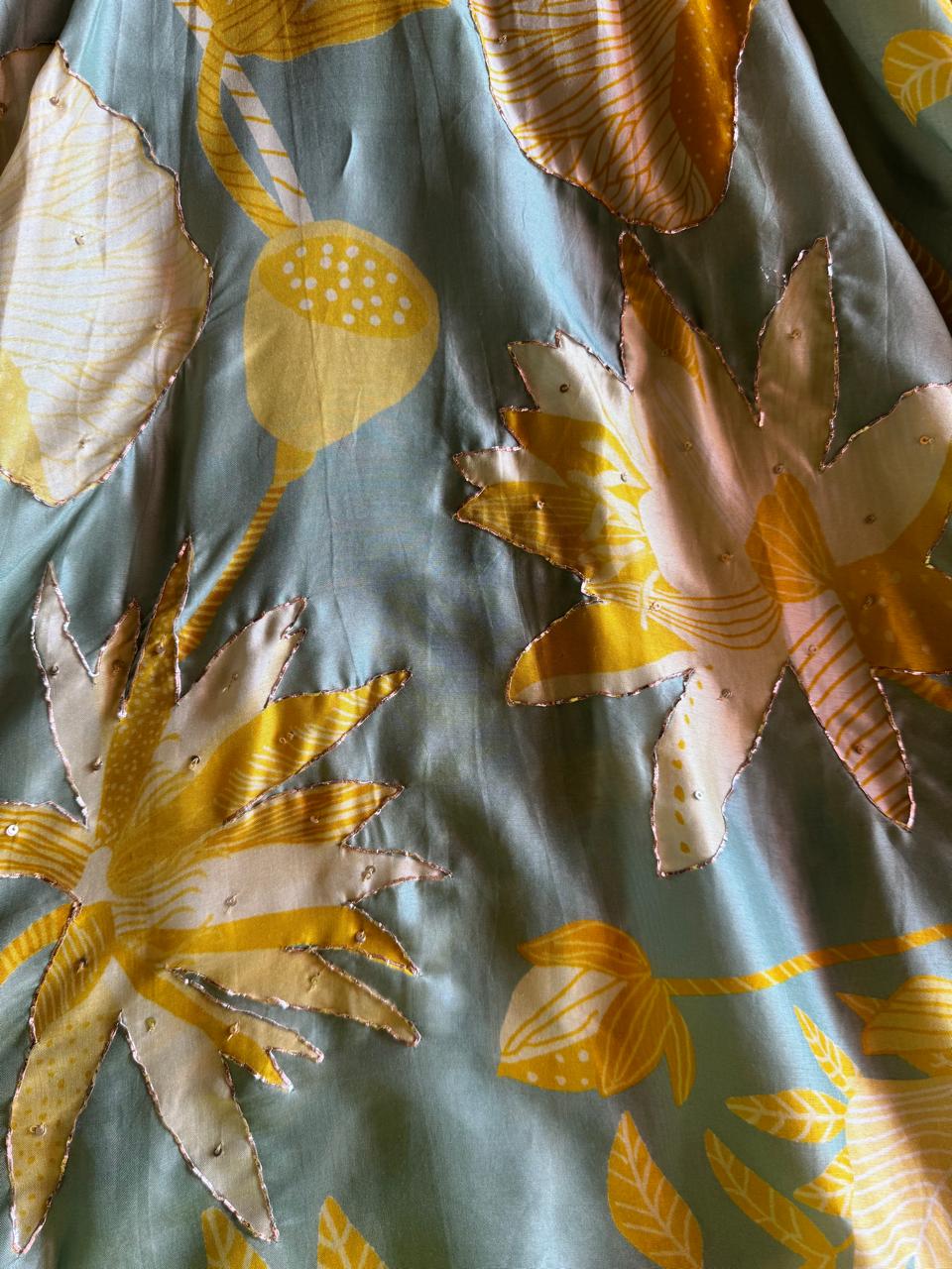 Pure mulberry silk digital printed shirt Very summerish floral